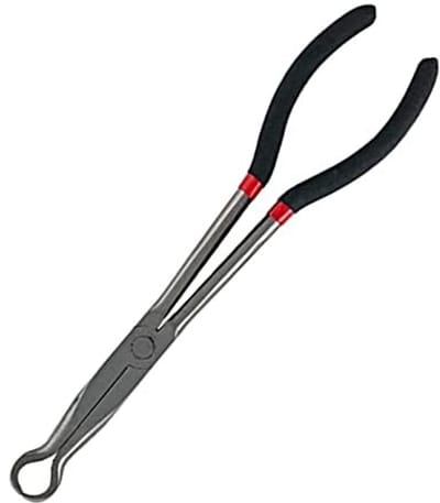 Dailygoods- Vonksluiters Tang 11 Inch - Professionele Bougiekabel Tang - Lange Slangklem Tang - Getande Bek - Stevige Grip - Voor Auto Reparatie - Bougietang