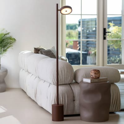 GOOD&MOJO Vloerlamp Okinawa - Bruin - Ø20x146cm - Modern - Staande lampen voor Woonkamer - Slaapkamer