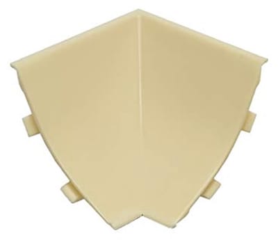 DQ-PP HOEKLIJST BINNENHOEK - Licht Marmer - 23 x 23 mm - PVC - Keukenlijst Werkblad Afwerkingslijst Lijst Keuken Keukenafwerkingslijst Wandafwerkingslijst Tafelbladlijsten