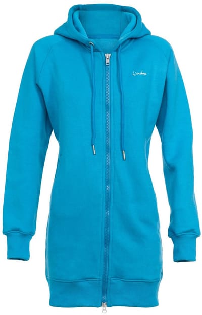 Winshape Lang, behaaglijk Hoodie Jack met 2-weg ritssluiting J006