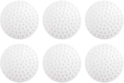 6 stuks muurbuffers - Deurstopper muurbeschermer - Zachte, dikke, stille rubberen pad - Zelfklevende deurstopper - Geschikt voor kantoor, slaapkamer, badkamer, keuken, koelkast, lade - Wit