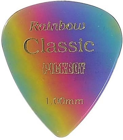 Pickboy GP21-100 Plectra 1.00 Mm Regenboogontwerp Voor Elektrische Gitaar 50-Pack