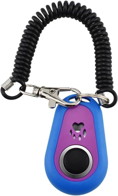 Huisdier Trainingsclicker - Hondentrainer Hulpmiddel - Gedrag Trainen - Helder Geluid - Compact Ontwerp - Dubbelkleurig