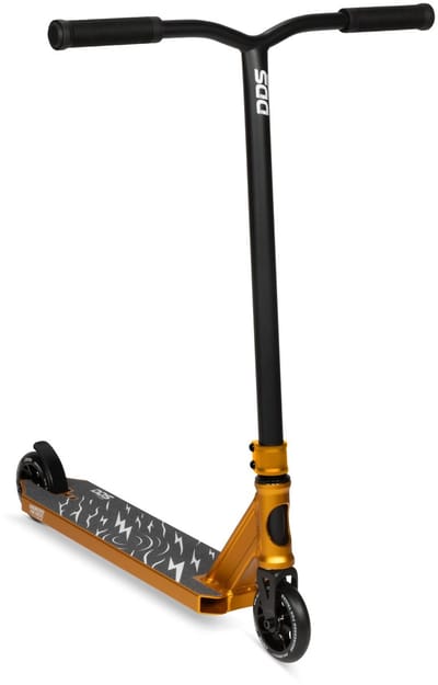 Stuntstep DDS Goud Zwart 82cm Hoog - Sealed Lagers - 110mm Abec 9 Wielen - Nederlands Merk