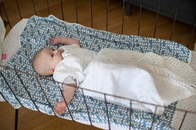 Moederschap Mousseline Slaapzak (0,5 TREIN) 6-18m Roze Krokjes