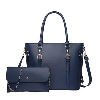 Bovista Handtas Dames - Schoudertas - School - Shopper - Schooltas - Werktas - Blauw
