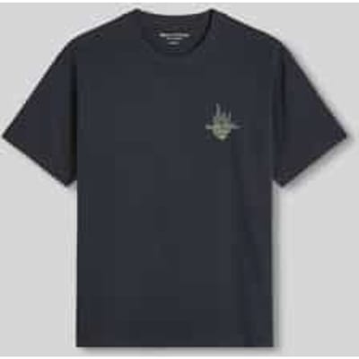 Loose fit t-shirt van pure katoen met motiefprint op de rug