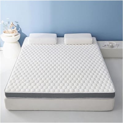Traagschuim Latex Matras - Verdikt Matras - Comfortabel Slapen - Opvouwbaar Ontwerp - 90 x 190 cm - Wit