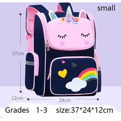 Kinderrugzak voor Meisje Eenhoorn Kinder Boekentas Regenboog Ogen Schooltas Tiener Meisje Rugzak voor Reizen Waterdicht Mochilas white