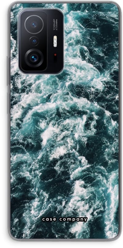 Case Company® - Hoesje geschikt voor Xiaomi 11T hoesje - Zee golf - Soft Cover Telefoonhoesje - Bescherming aan alle Kanten en Schermrand