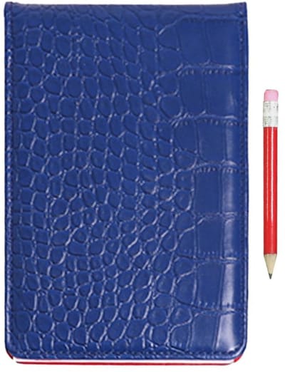 LIVIA HOME- Golf Scorecard Houder Luxe - PU Lederen Boek - Potlood Inclusief - Elastische Bandbevestiging - Stijlvol Ontwerp - Hoogwaardig Materiaal - Golf Scoreboek