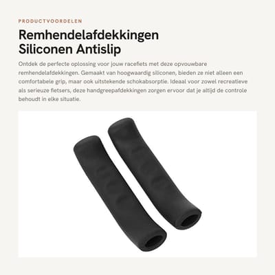 Dailygoods- Remhendelafdekkingen 1 Paar - Opvouwbare Siliconen - Antislip - Schokabsorberend - Handgreepafdekking - Voor Racefiets - Handgreep