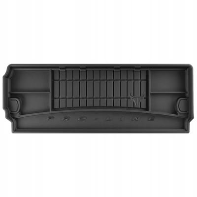 FROGUM TM Kofferbakmat - Geschikt voor NISSAN Pathfinder III (2005-2014) - 7-persoons (3de zitrij uitgeklapt) - TPE Rubber - Zwart