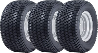20x10.00-10 grasmaaierwielen, 4-laags, Grass P332, straatlegaal, 100 mm PCD-velg (set van 3)
