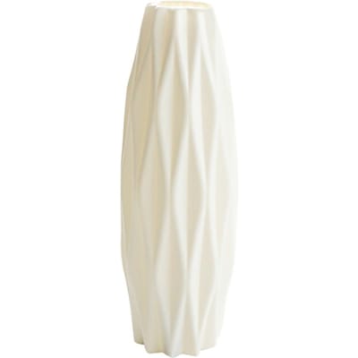 Vase à fleurs en céramique Imitation blanche, Pot de fleur en plastique pour la maison, panier de fleurs en céramique, décors nordiques de mariage blanc