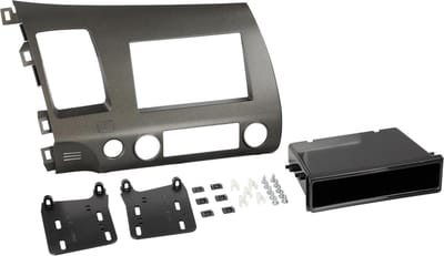 2-DIN Paneel geschikt voor Honda Civic Hybrid (FD1/FD3/FK1.3/FN1.4) Kleur: Antracite (METRA)