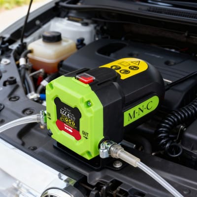 Elektrische Oliepomp 12V 60W – Olie- & Diesel Transferpomp – Motorolie & Koelvloeistof Aanzuigpomp – Met Slangen 1 Stuks [10897]