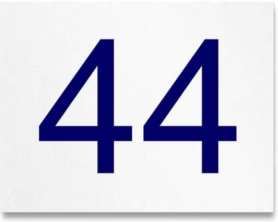 Wit aluminium huisnummerbord voordeur 15x12cm ALW09