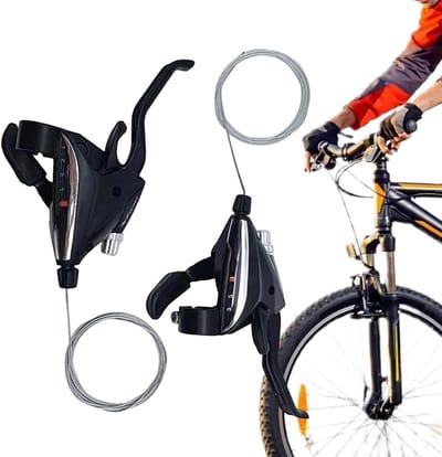 Fiets Schakelhendel - Versnellingshendel Set - Soepel Fietsen - 3x9 Versnellingen - 1 Paar - Zwart