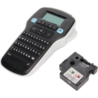 Étiqueteuse portable avec clavier et imprimante d'étiquettes, facile à utiliser, grand écran