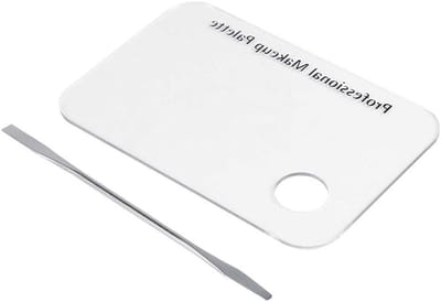Transparant Acryl Make-up Palet met Spatel - Ideaal voor Make-up en Nagelkunst Mengtool Set, Perfect voor Cosmetica en Creatieve Projecten
