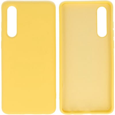 Hoesje Geschikt voor de Huawei P30 - Fashion Color Backcover Telefoonhoesje - Geel