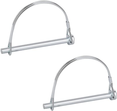 Dailygoods- Koppelingpen 4 Stuks - Veiligheidskoppeling - Carbon Staal - 6.3x86mm - Duurzaam - Geschikt voor Aanhangers - Trekhaakpin