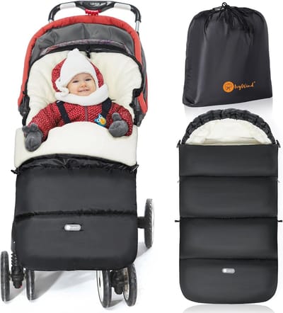 Universele Winter Voetenzak voor Kinderwagen - Warm en Waterdicht met Afneembaar Design