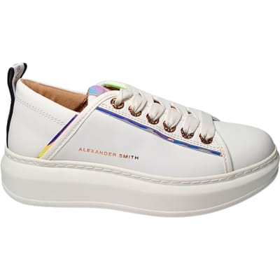 Damesschoenen Alexander Smith Wembley Woman-White Iride Peach