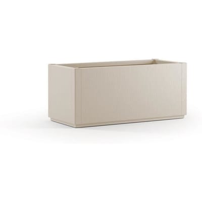 STEFANPLAST Bloembak/Plantenbak ETHICA rechthoekig 80 L - 80x36xh 35 cm - Kreta