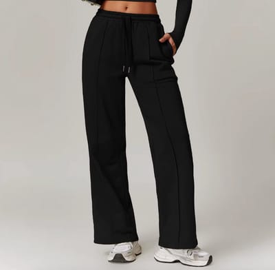Gym Revolution - Joggingbroek dames - Comfortabele Joggingbroek - Hoge kwaliteit Trainingsbroek dames - Sweatpants - Huisbroek dames - Zwart Maat S