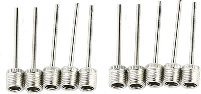 Somstyle Ballenpomp Naalden Set - 10 Stuks - Balnaalden Voetbal - Zilverkleurig