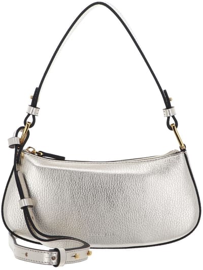 COCCINELLE Leren schoudertas avondtas Merveille Mini Bag Pale Gold goudkleurig