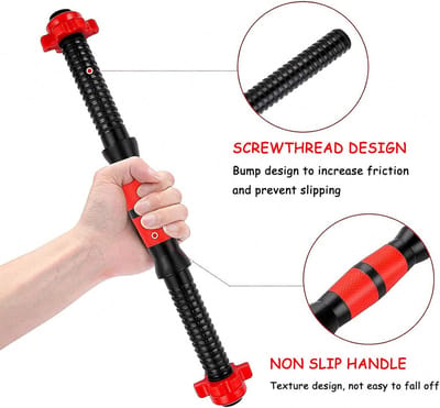 3-Delige Halterset Kort en Lang - Verstelbaar Gewicht Houder met Antislip Grip