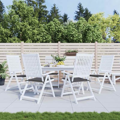vidaXL - Tuinstoelkussens - 6 - st - 40x40x3 - cm - oxford - stof - antracietkleurig
