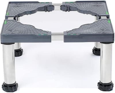 Apparaatonderstel - Verstelbare basis - Wasmachine koelkast - Schokabsorberend antislip - 24-27 cm