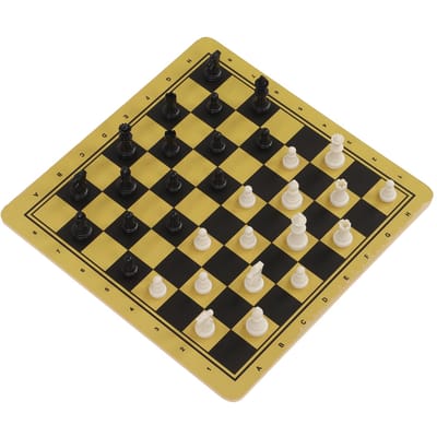 Jeu d'échecs en bois 3 en 1 Set de jeux de voyage Échecs internationaux Dames Jeu de plateau Jouet Jeu de plateau Jouet black