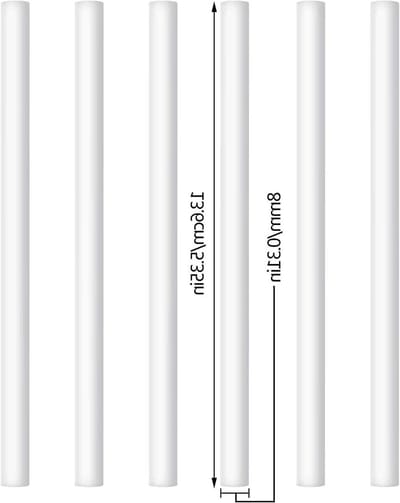 SnelShoppen - 24 Stuks Luchtbevochtiger Sticks Filter Vervanging - Navulsticks voor Mini USB Luchtbevochtiger - 8 mm x 136 mm - Ideaal voor Thuis, Kan