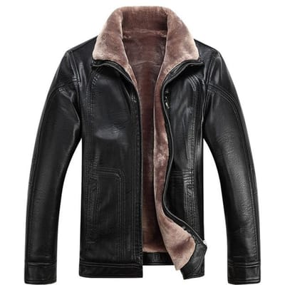 Heren Casual Slim Fit Warme reisjassen Winter Herenkleding Bont Schapenleer Lange mouwen Oversize XXXXL