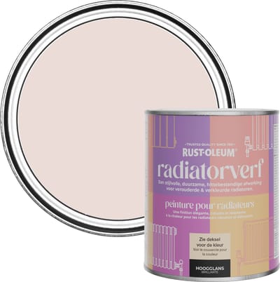 Rust-Oleum Roze Radiatorverf Hoogglans - Elbow Beach 750ml