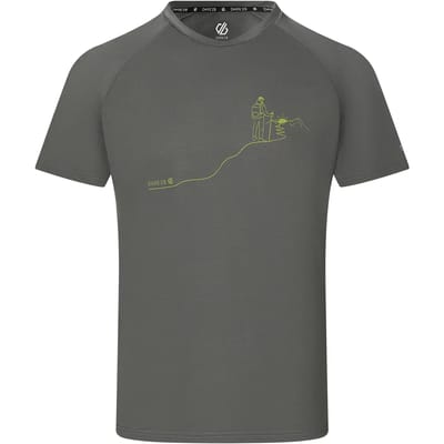 Dare2B Heren Tech II T-shirt met korte mouwen en grafische print