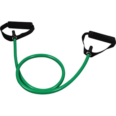 Bandes de Résistance avec Poignées Corde Élastique de Traction pour Yoga Corde d'Exercice Bandes de Fitness pour Entraînement Musculaire/ Mise en Forme du Corps/ Thérapie Physique Green 20LB