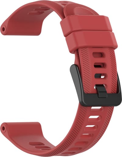 Siliconen bandje - geschikt voor Garmin Forerunner 935 / 945 / 955 / 965 / 745 / 970 - rood