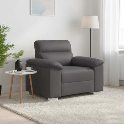 vidaXL - Sofastoel - Grijs - 100x81x84 - cm - Kunstleer