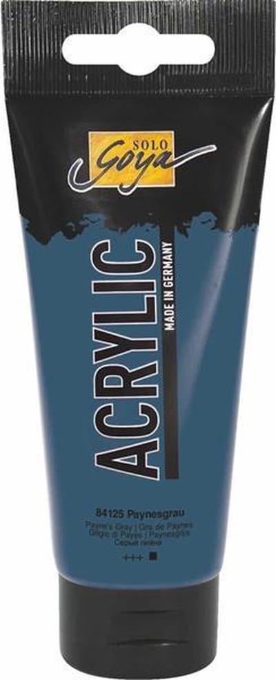 Solo Goya Paynes Grijze Acrylverf - 100ml tube - Hoge kwaliteit A-merk
