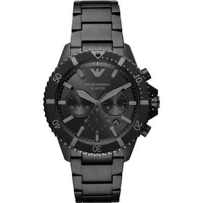 Emporio Armani Collection Historique Métal Noir Chronographe à Quartz Homme AR11363 noir
