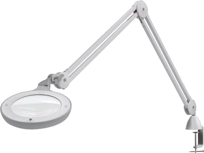 Daylight loeplamp Omega 5 E25110 - grote lens 1.75x en 2.25x vergroting - dimbare led daglicht verlichting - verstelbaar - tafelklem