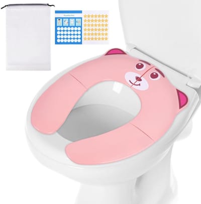 Dailygoods- Toiletverkleiner Opvouwbaar - Reis-Toiletbril - Antislip - Zindelijkheidstraining - Veilig PP-Materiaal - Draagbaar Ontwerp - Potje
