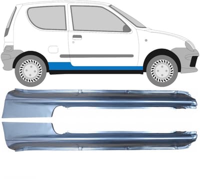 Volledige dorpel voor Fiat Seicento 1998-2010 / Links + Rechts / Set