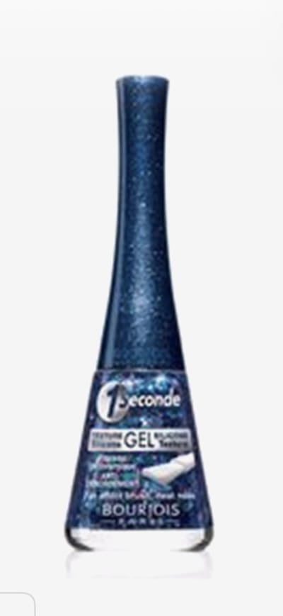 Bourjois 1 Seconde Nagellak 66 the Beauty and the bling blauwe glitter 9ml